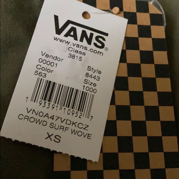 VANS Crowd Surf Wive Women Hooded Jacket Military - Picture 7 of 8